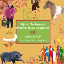 séjour les petits fermiers cavaliers font de la capoeira au fer à cheval vacances d'automne 2024