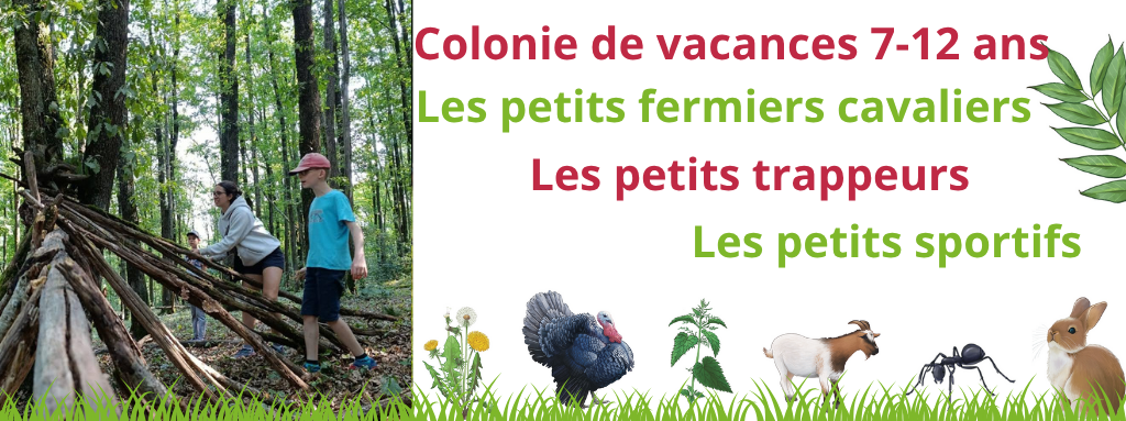 séjour les petits fermiers cavaliers pour les enfants 7 à 12 ans; ferme pédagogique au fer à cheval